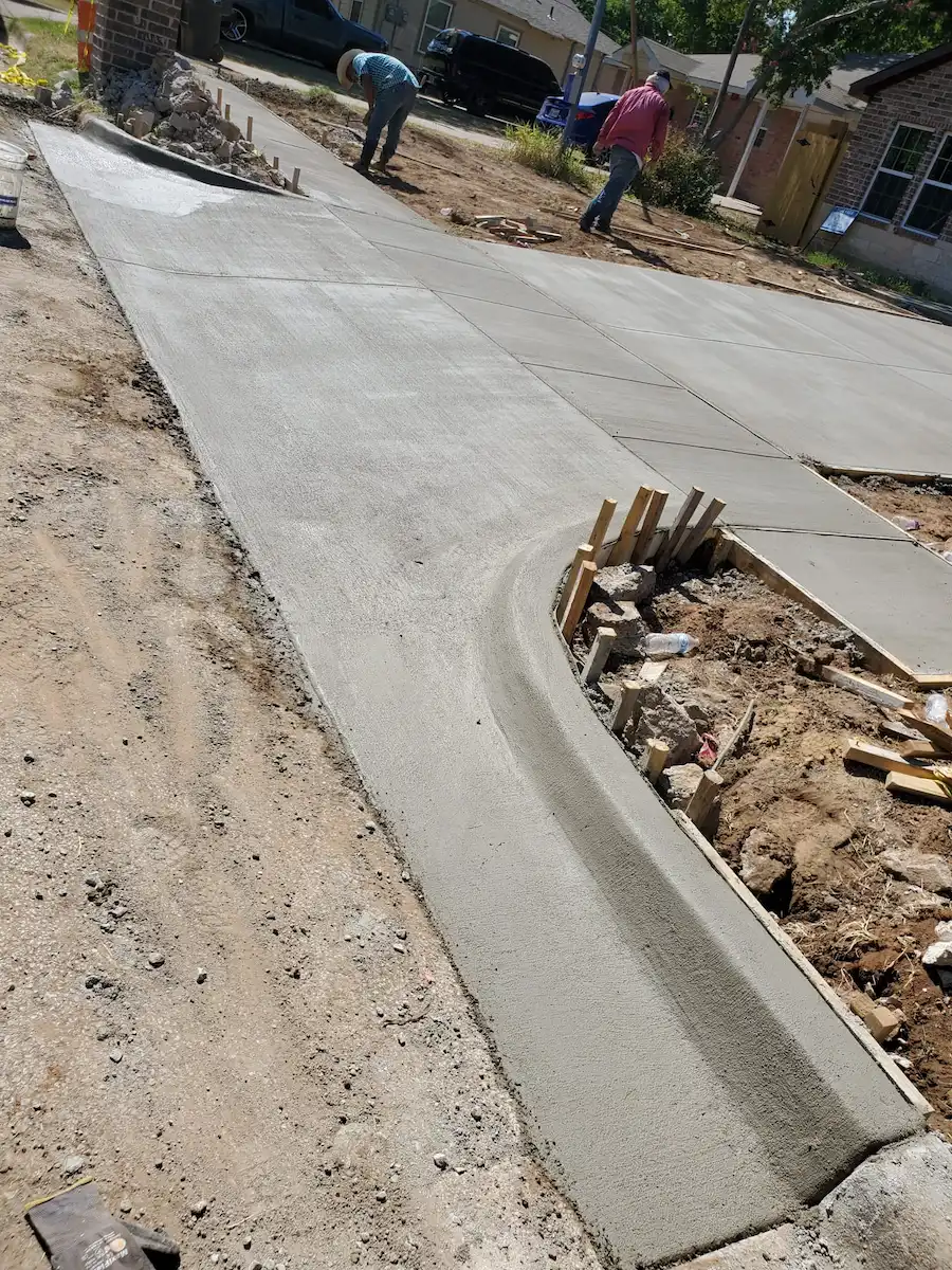 Concrete driveway and sidewalk improvement project image 2